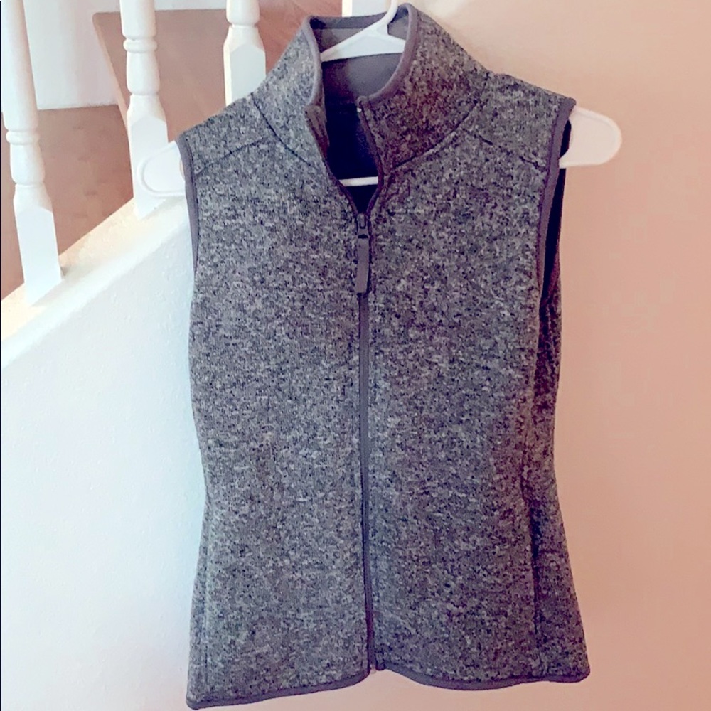 Heather gray vest